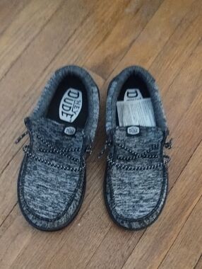 Hey Dude Kids Heather Grey Slip-On Sneakers